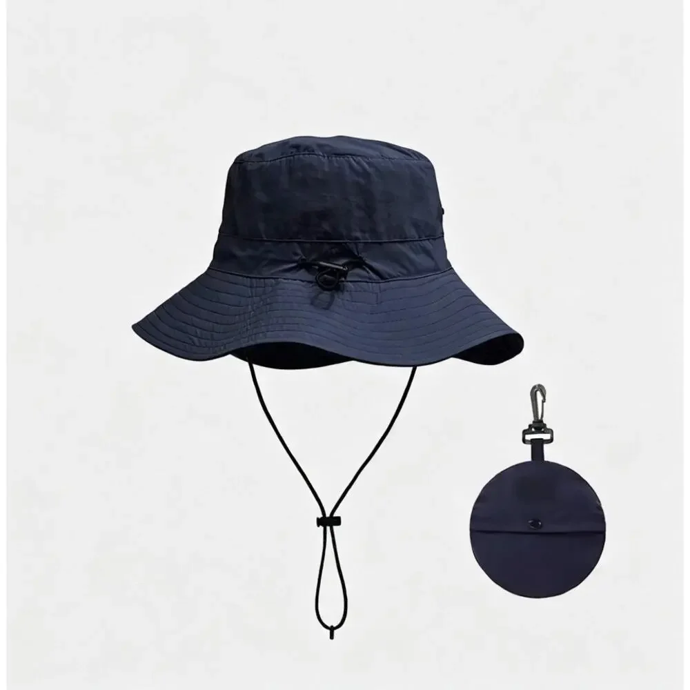 Portable Foldable Backpack Sun Hat Set Outdoor Hiking Travel Combo